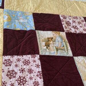 Handmade Rag Quilt Baby Toddler Flannel Cotton Soft Cozy Quality Natural 46x46"